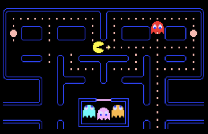 Pac-Man is stuck in a maze